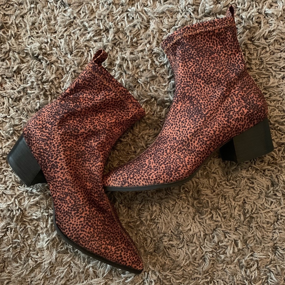 Matisse Leopard Stretch Booties